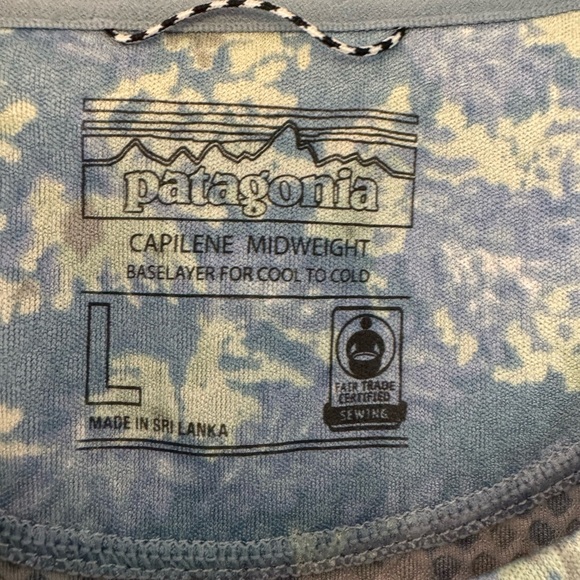 Patagonia Capilene Midweight Floral Long Sleeve Pullover Baselayer / large - Picture 4 of 14